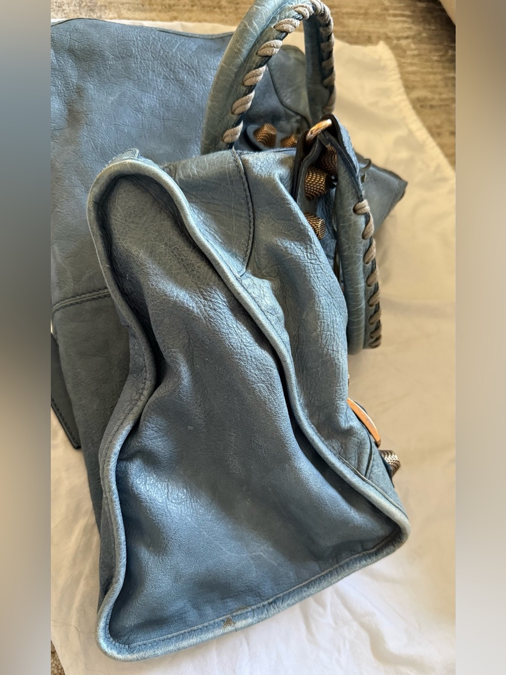 Vintage Balenciaga Blue Giant 21 Work Bag - Gem